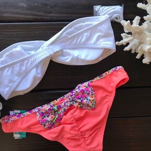 NWT PacSun Floral Bow Bikini Bottom Only
